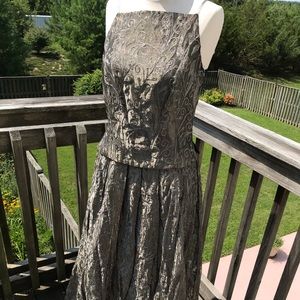 Mario Balthazar metallic skirt and top